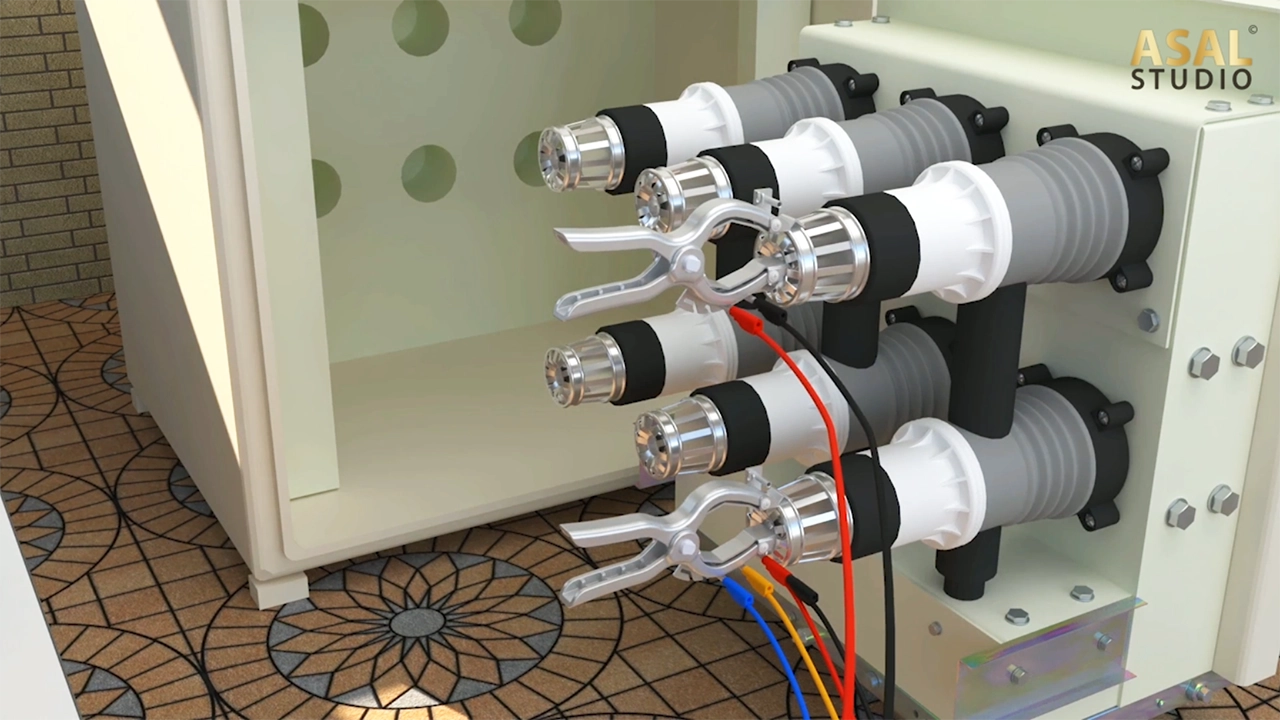 CT clamp wiring and high‑current jumper setup